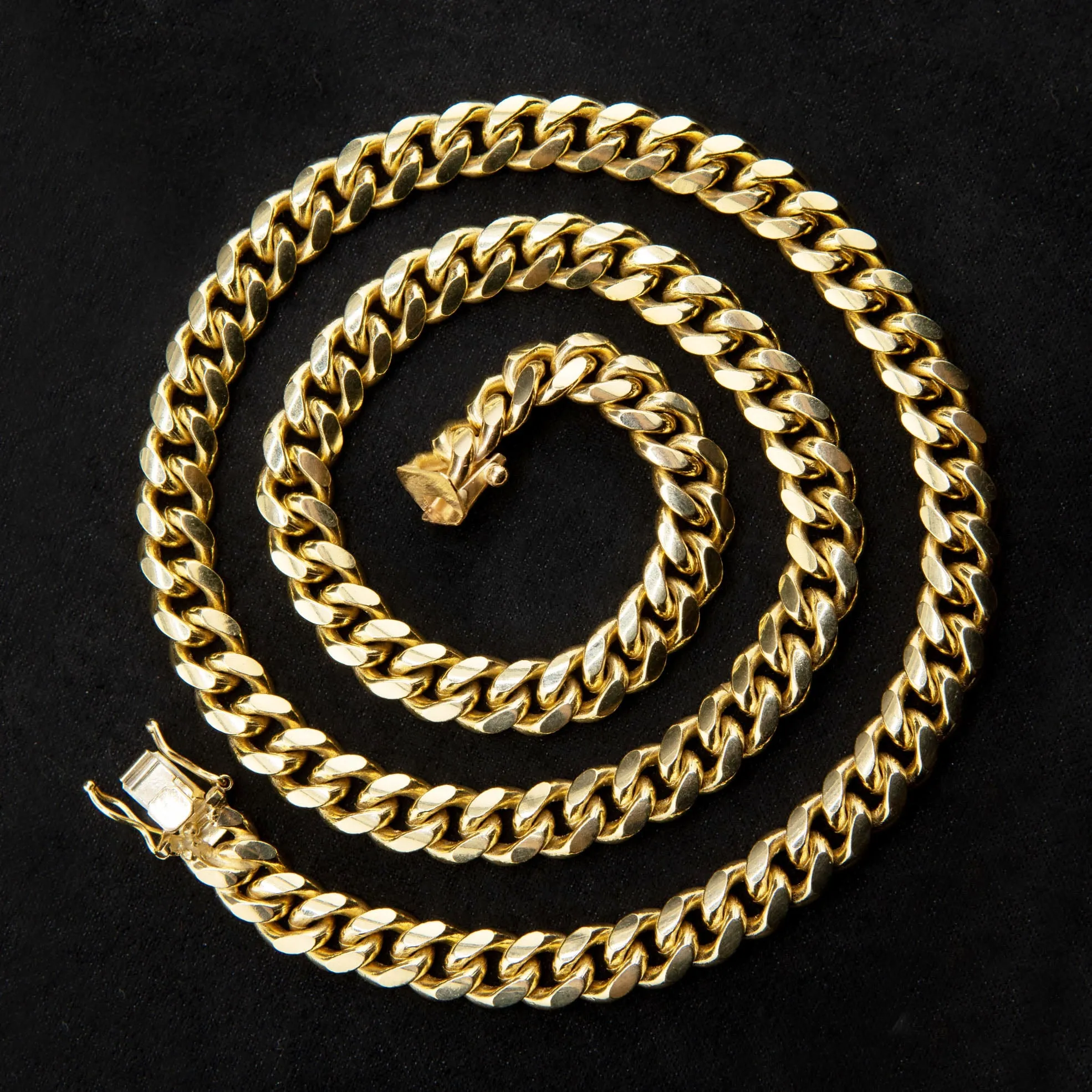 10K Gold Miami Cuban Necklace / 8 MM