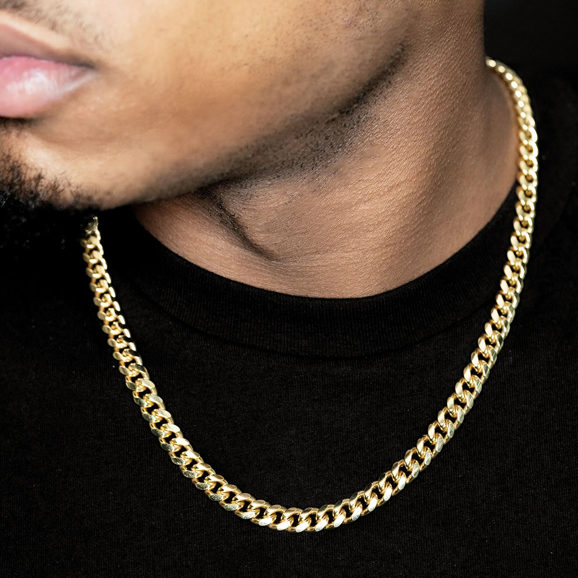 10K Gold Miami Cuban Necklace / 8 MM