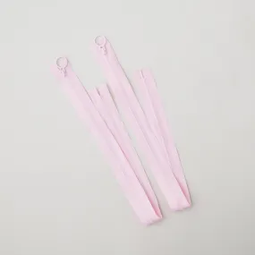 20" Hoop Pull Zipper - Pink - Two Pack