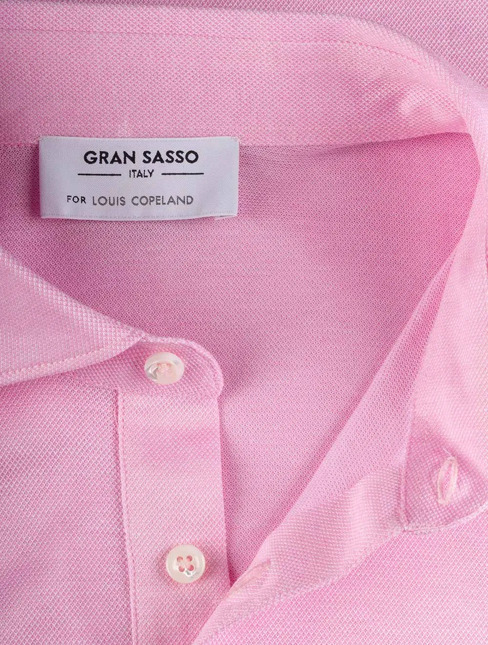 3 button Polo Shirt Pink