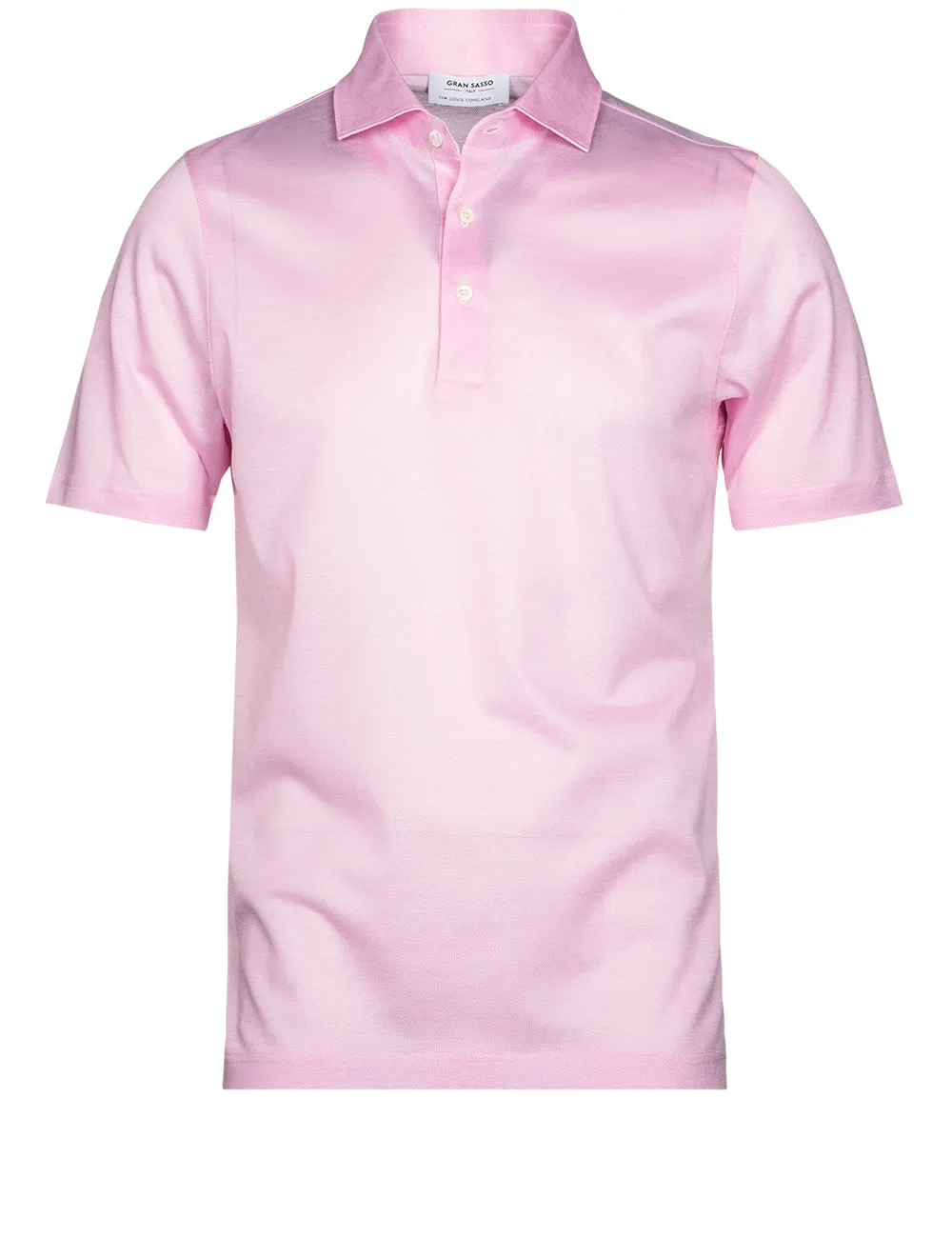 3 button Polo Shirt Pink