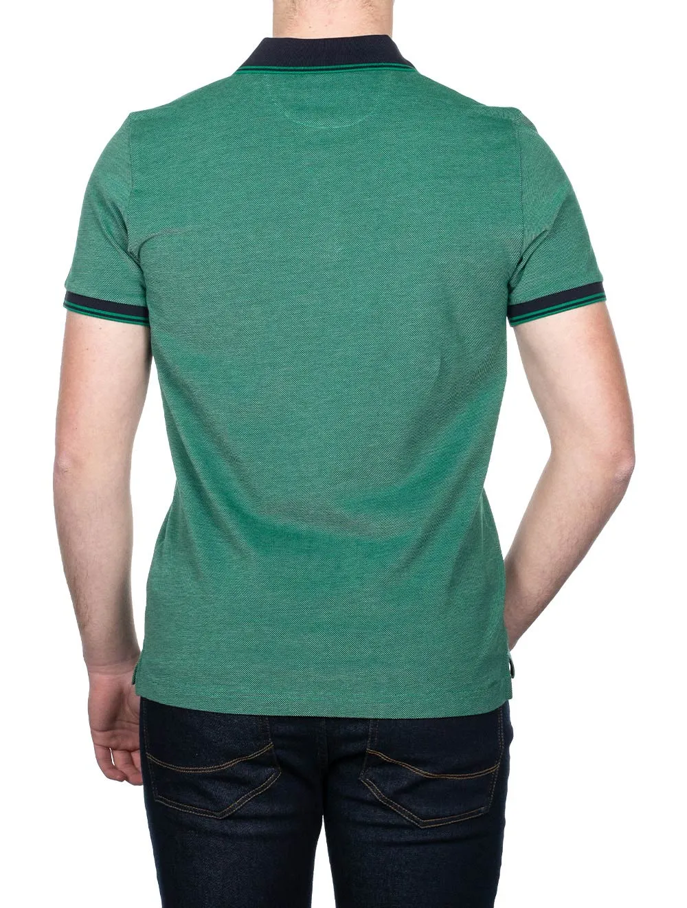 4 colour Oxford Pique Shortsleeve Rugger Lush Green