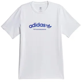 Adidas 4.0 Arched T-Shirt - White/Team Royal Blue