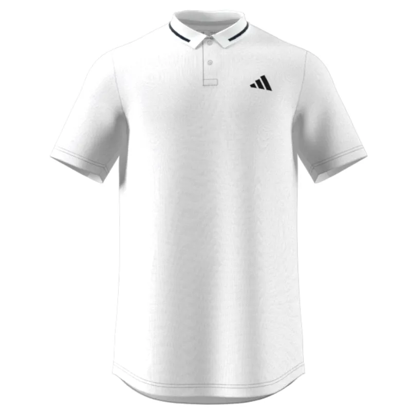 Adidas Club Tennis Piqué Polo Tennis Shirt - Black/White