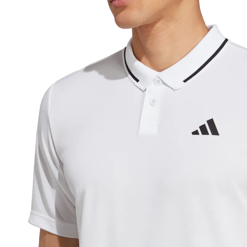 Adidas Club Tennis Piqué Polo Tennis Shirt - Black/White