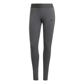 adidas Essentials 3 Stripes Leggings - Womens - Dark Grey Heather/Black