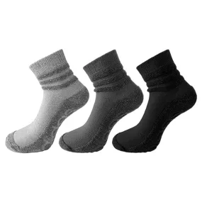 Adidas Men's Half Cushion Ankle Socks (Grey/Charcoal/Black)