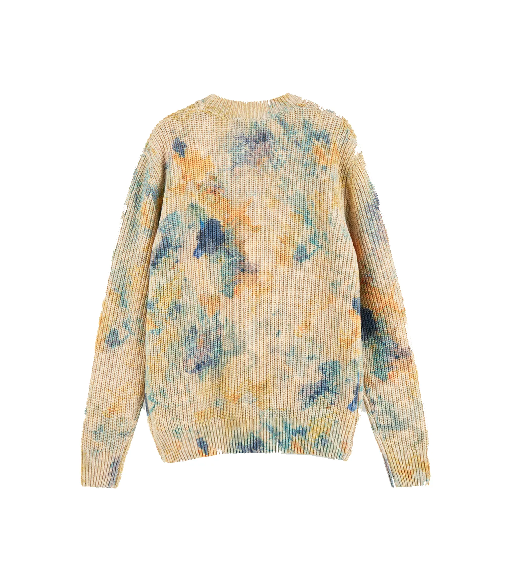 All-Over Printed Cotton-Blend Rib Knit Pull