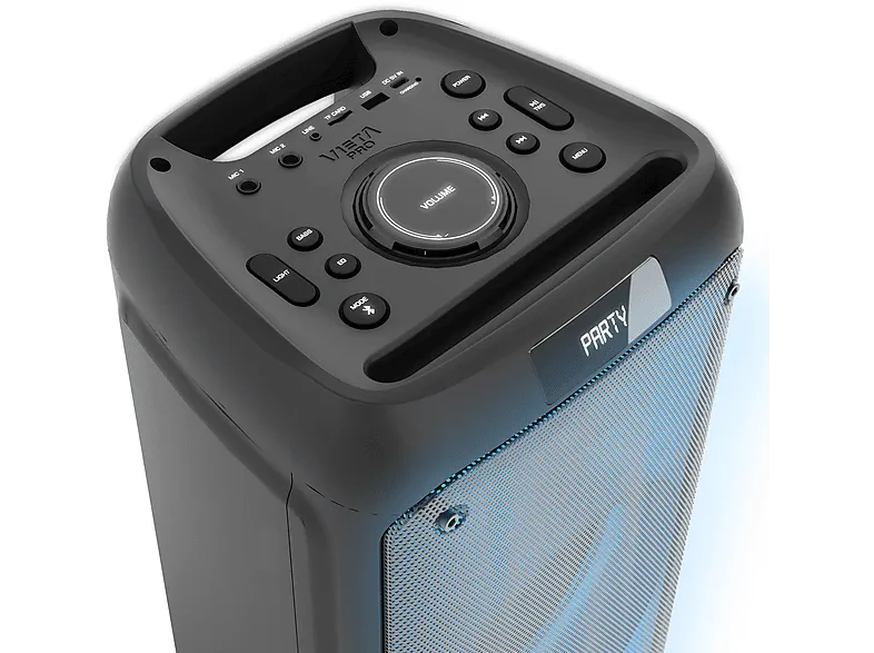 Altavoz de gran potencia - Vieta Party 11 VMHW350BK, Bluetooth, 150W, 10h Autonomía, Negro