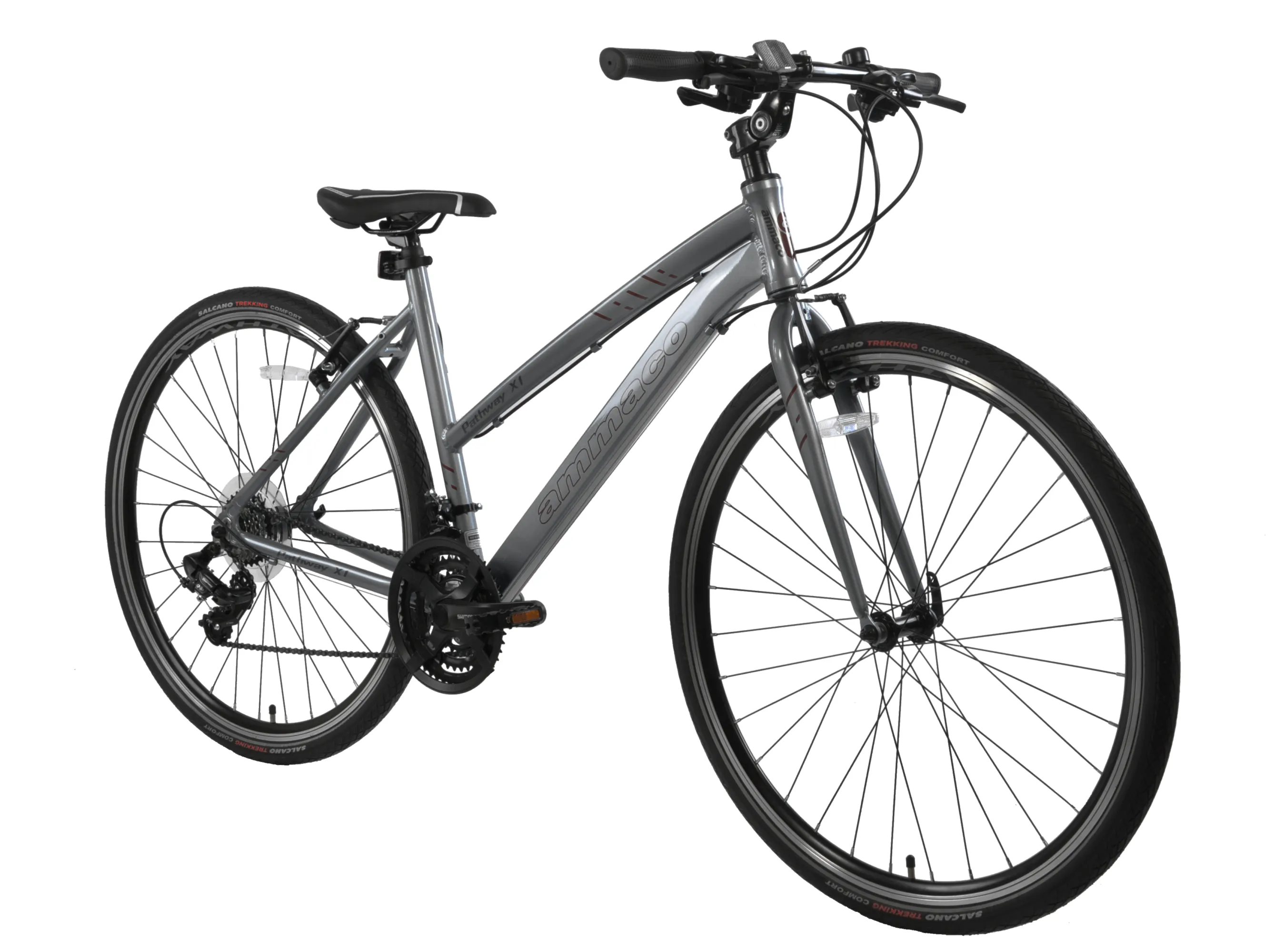 Ammaco Pathway X1 700c Sports Hybrid Bike - Grey