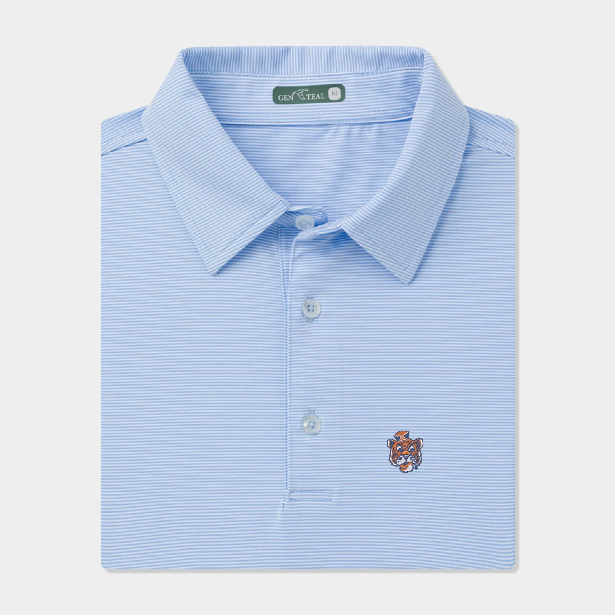 Auburn Vault Pinstripe Performance Polo