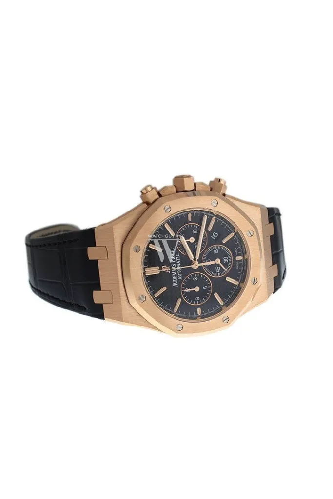 Audemars Piguet Royal Oak Chronograph 41mm Pink Gold Blak Dial Watch 26320OR.OO.D002CR.01