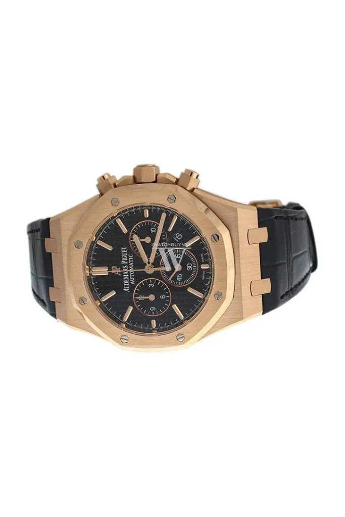 Audemars Piguet Royal Oak Chronograph 41mm Pink Gold Blak Dial Watch 26320OR.OO.D002CR.01