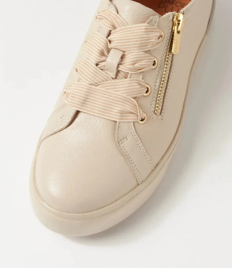 Audry (Almond-Pale Gold Leather)