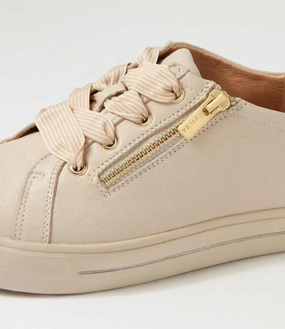 Audry (Almond-Pale Gold Leather)