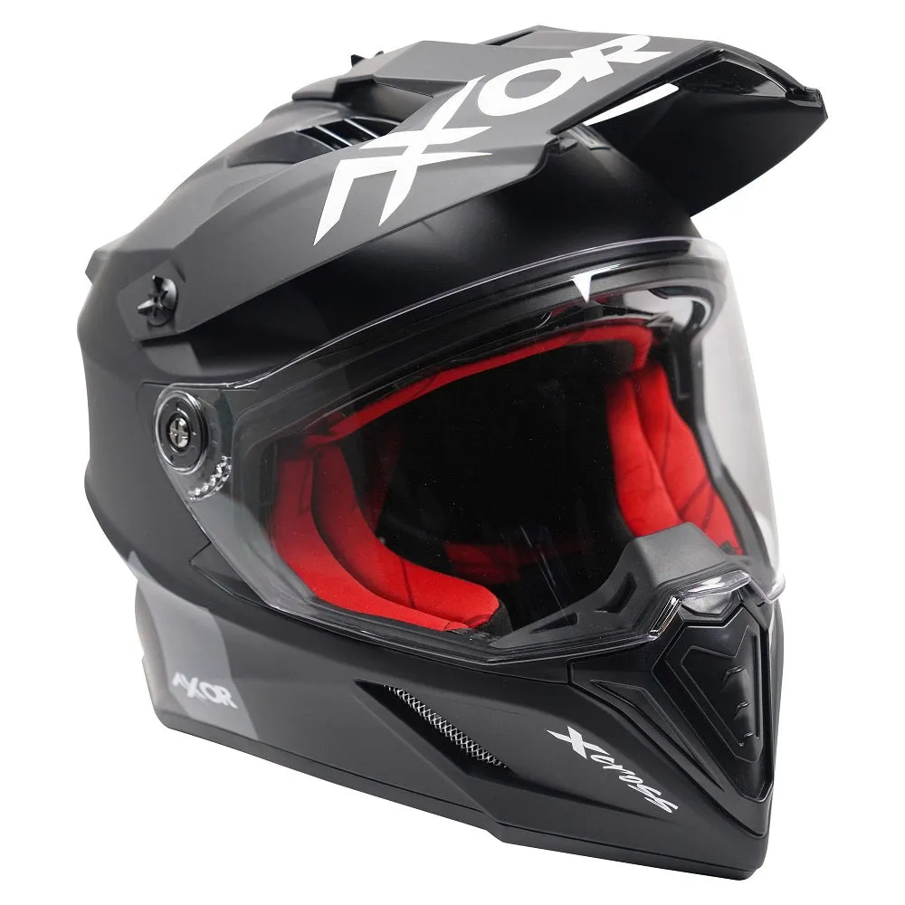 Axor X-Cross Adventure Full Face Helmet  - Matt Black