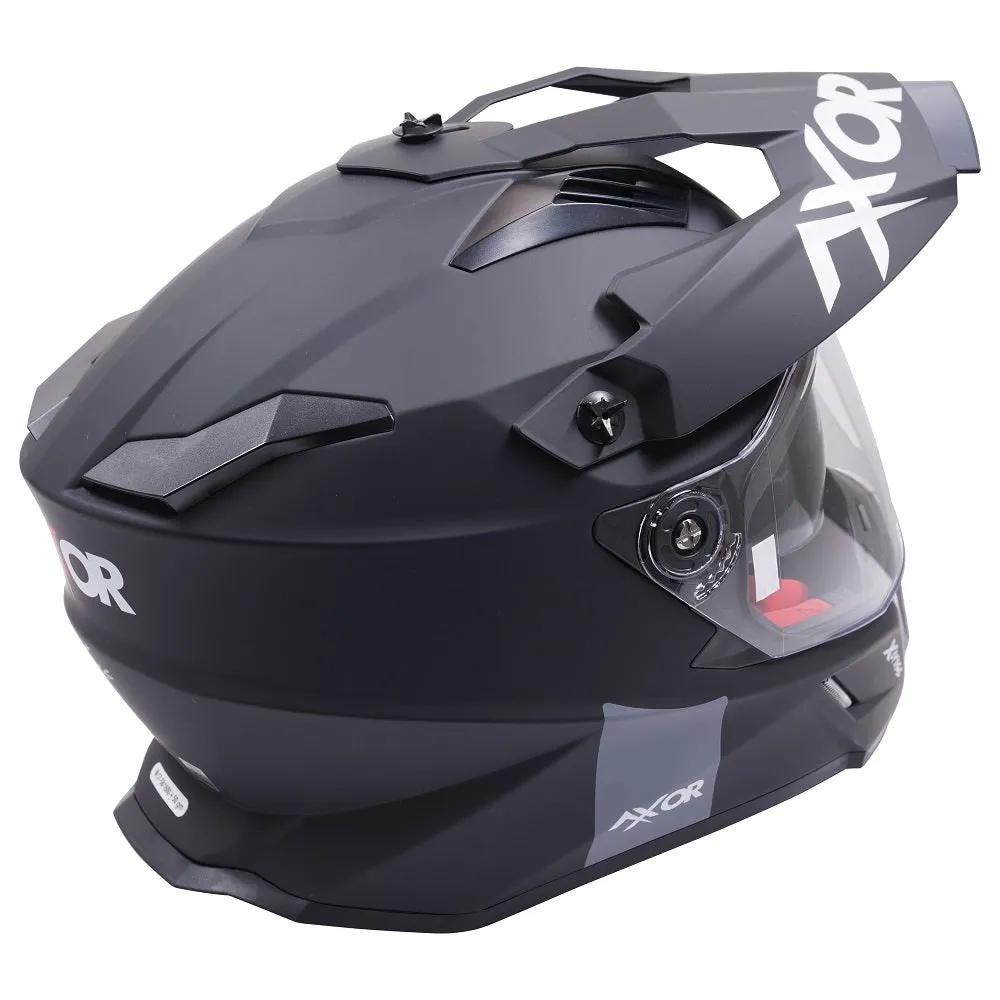 Axor X-Cross Adventure Full Face Helmet  - Matt Black