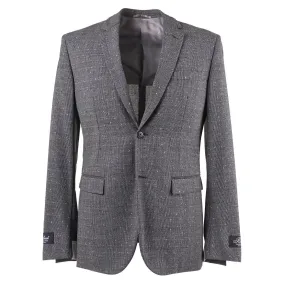 Belvest Wool Suit with Leather Details