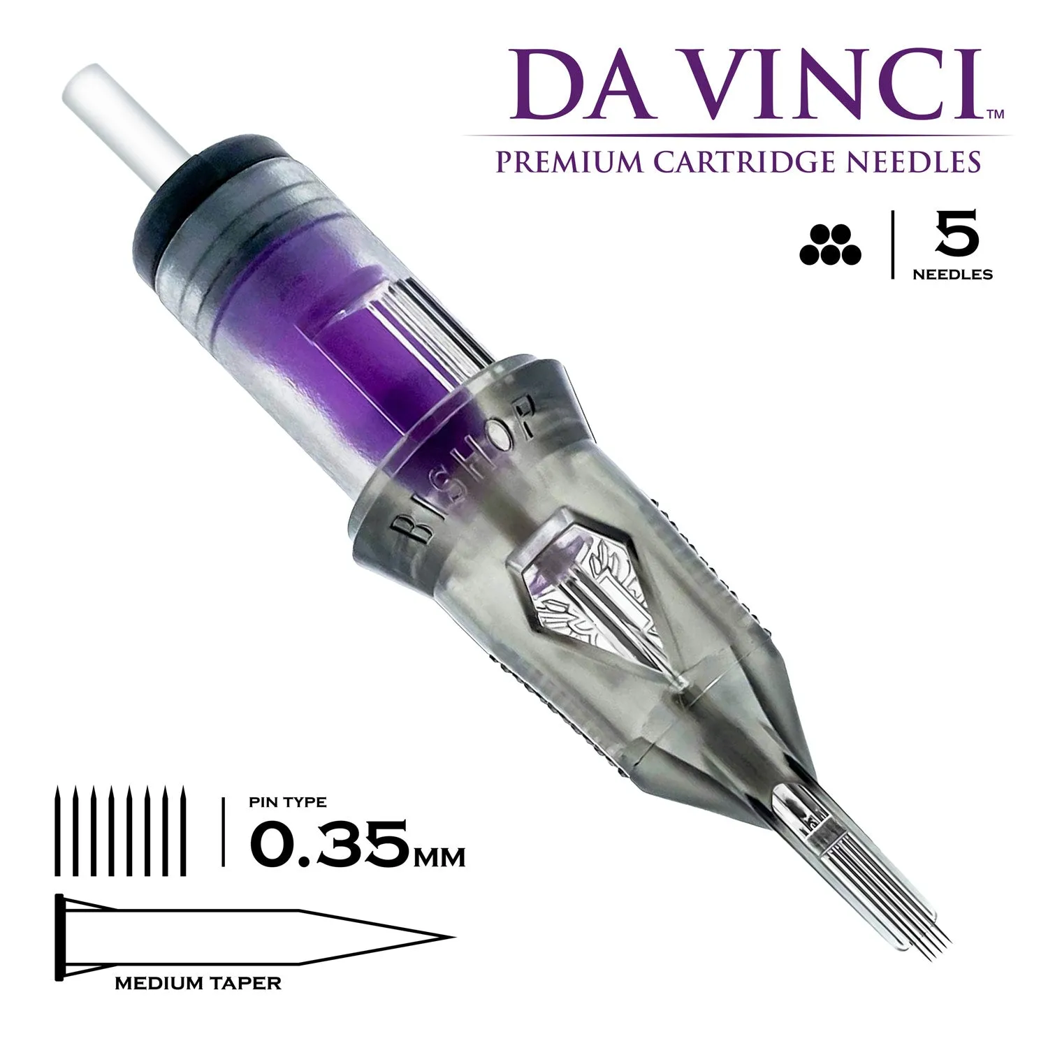 Bishop Da Vinci V2 Cartridges - #12 Magnum Medium Taper