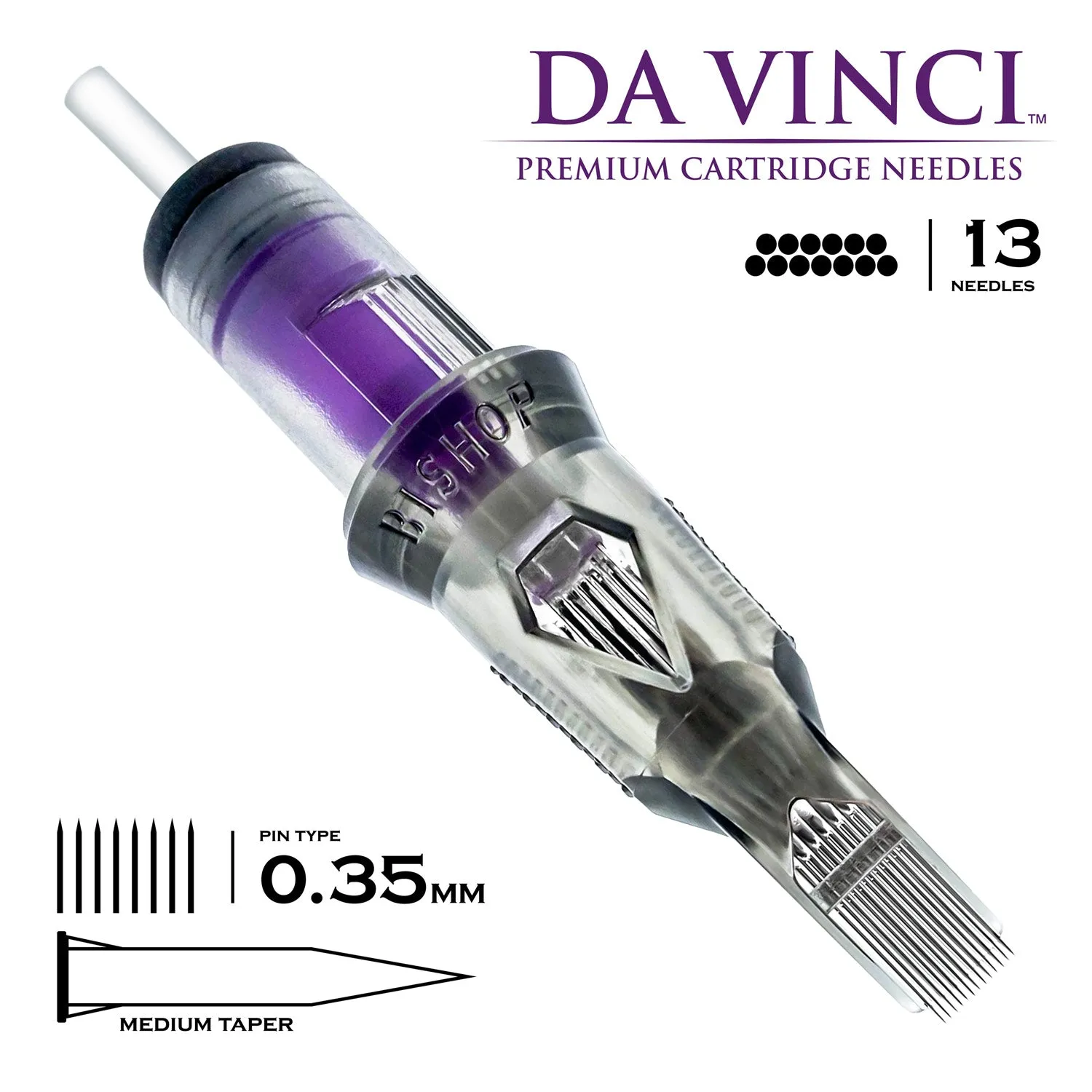 Bishop Da Vinci V2 Cartridges - #12 Magnum Medium Taper