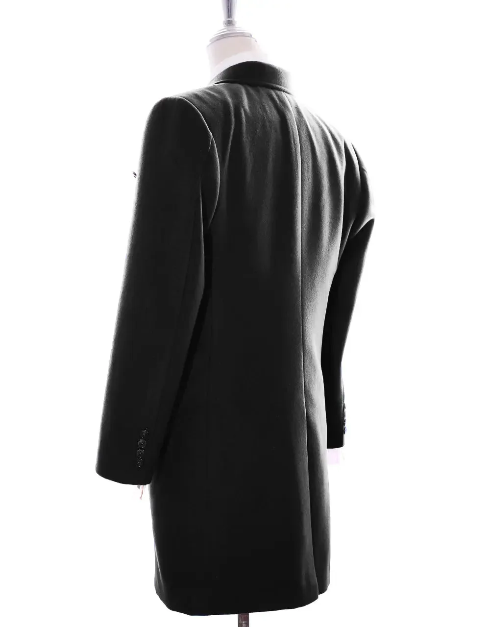 Black Overcoat | Tailor Made Mod Fashion Original Vintage Long Wool Overcoat