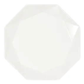 Blanche Plate L Octagon  White