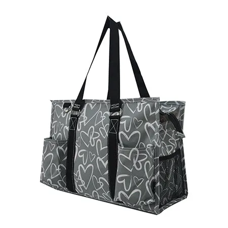 Blooming with Love NGIL Zippered Caddy Organizer Tote Bag