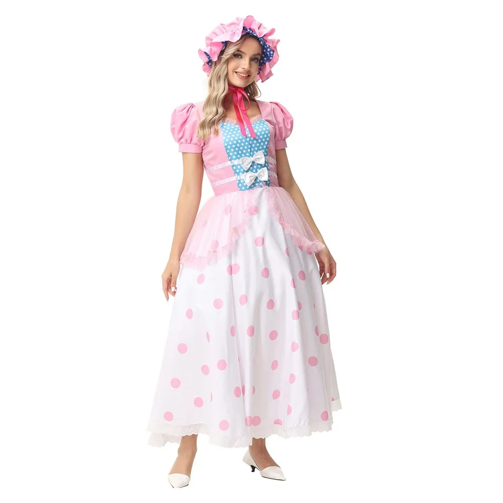 Bo Peep Shepherdess Cosplay Costume Outfits Halloween Carnival Party Disguise Suit