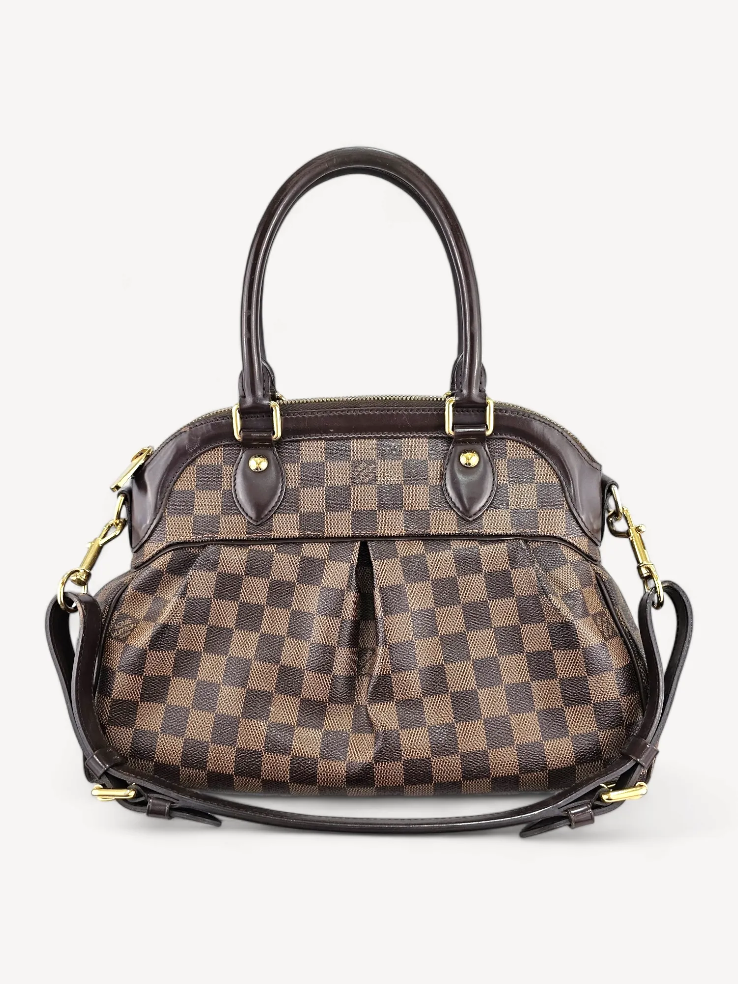 Bolsa Louis Vuitton Trevi Damier GG Ferragem Gold