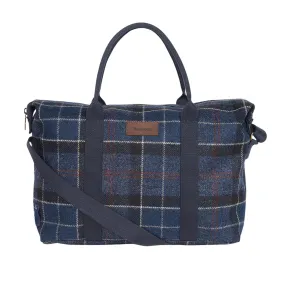 Borsa Barbour Teviot Tartan Holdall Blu