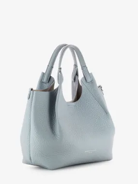 Borsa Dua small in pelle azzurro