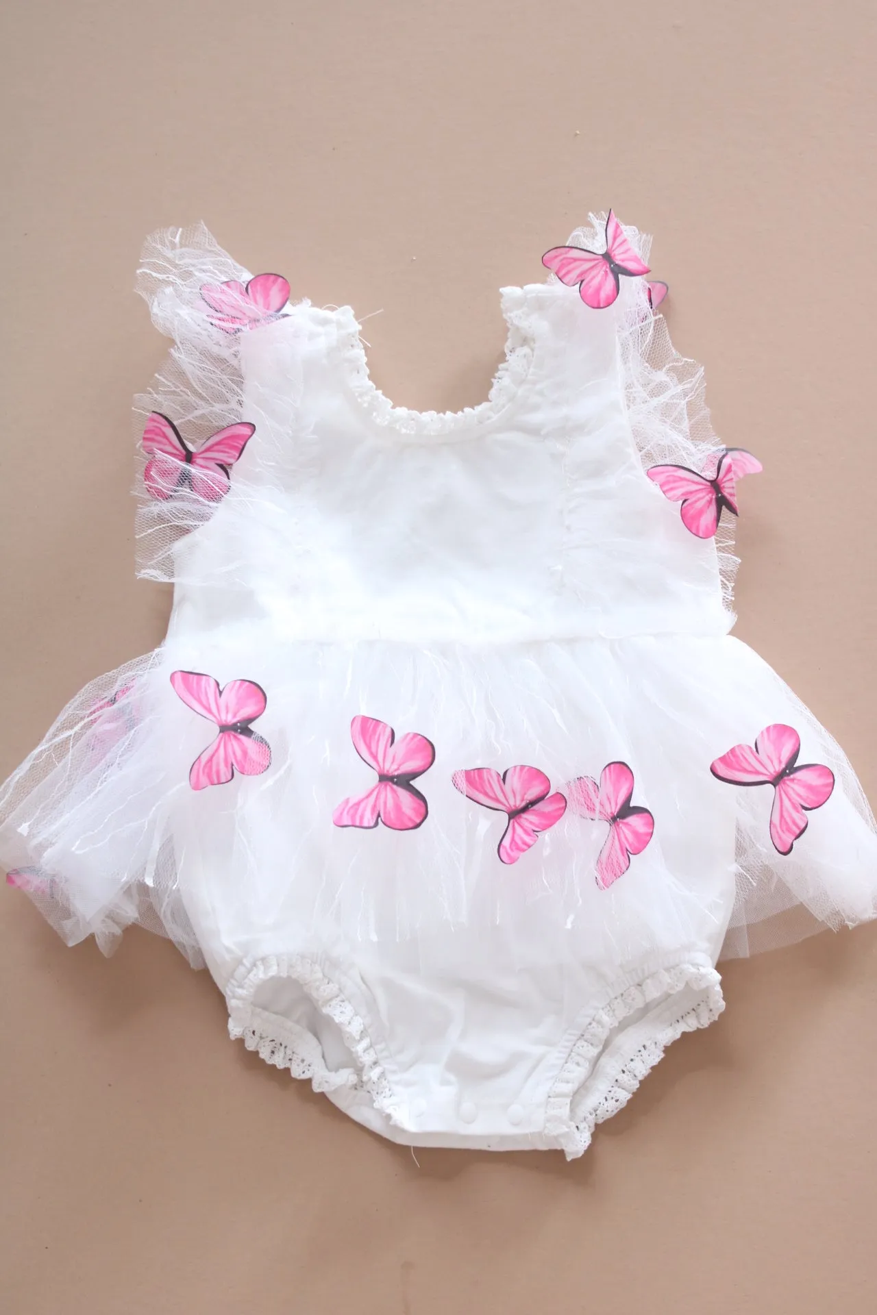 Butterfly Applique Tulle Romper