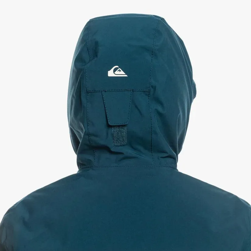 Campera Niño Snow Quiksilver Side Hit Niño Azul Blanco