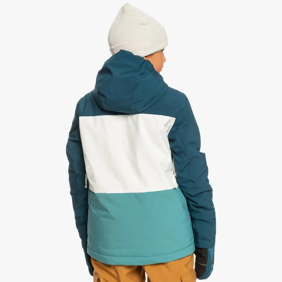 Campera Niño Snow Quiksilver Side Hit Niño Azul Blanco