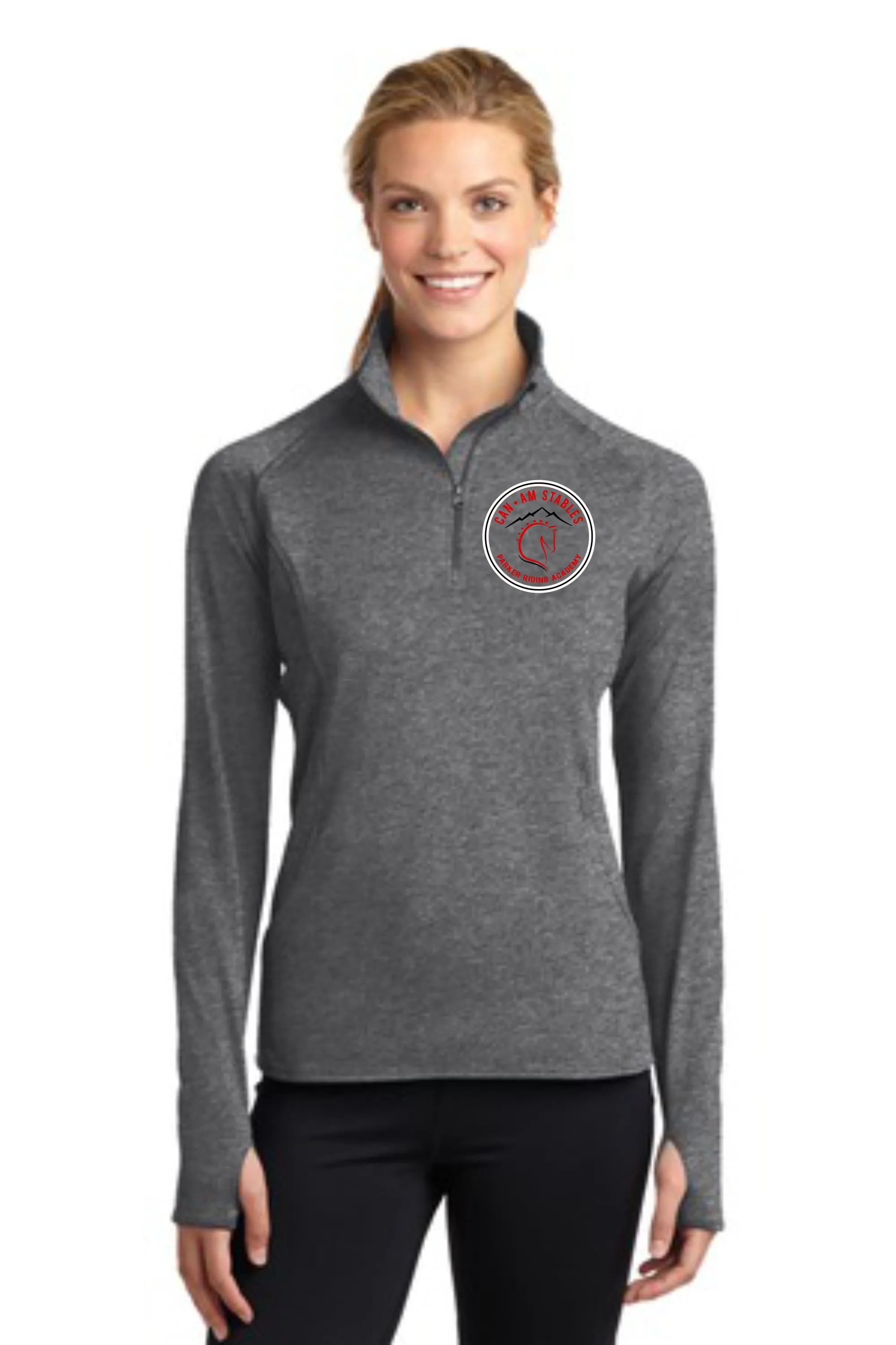 Can Am Stables Ladies Sports Wik 1/4 Zip Pullover