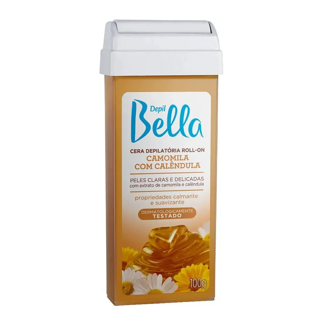 CERA DEPILATÓRIA ROLL-ON CAMOMILA DEPIL BELLA 100G