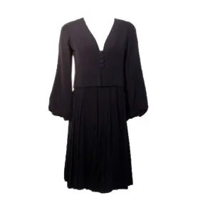 CHRISTIAN DIOR 1964 2 piece Navy Dress Suit Size 4