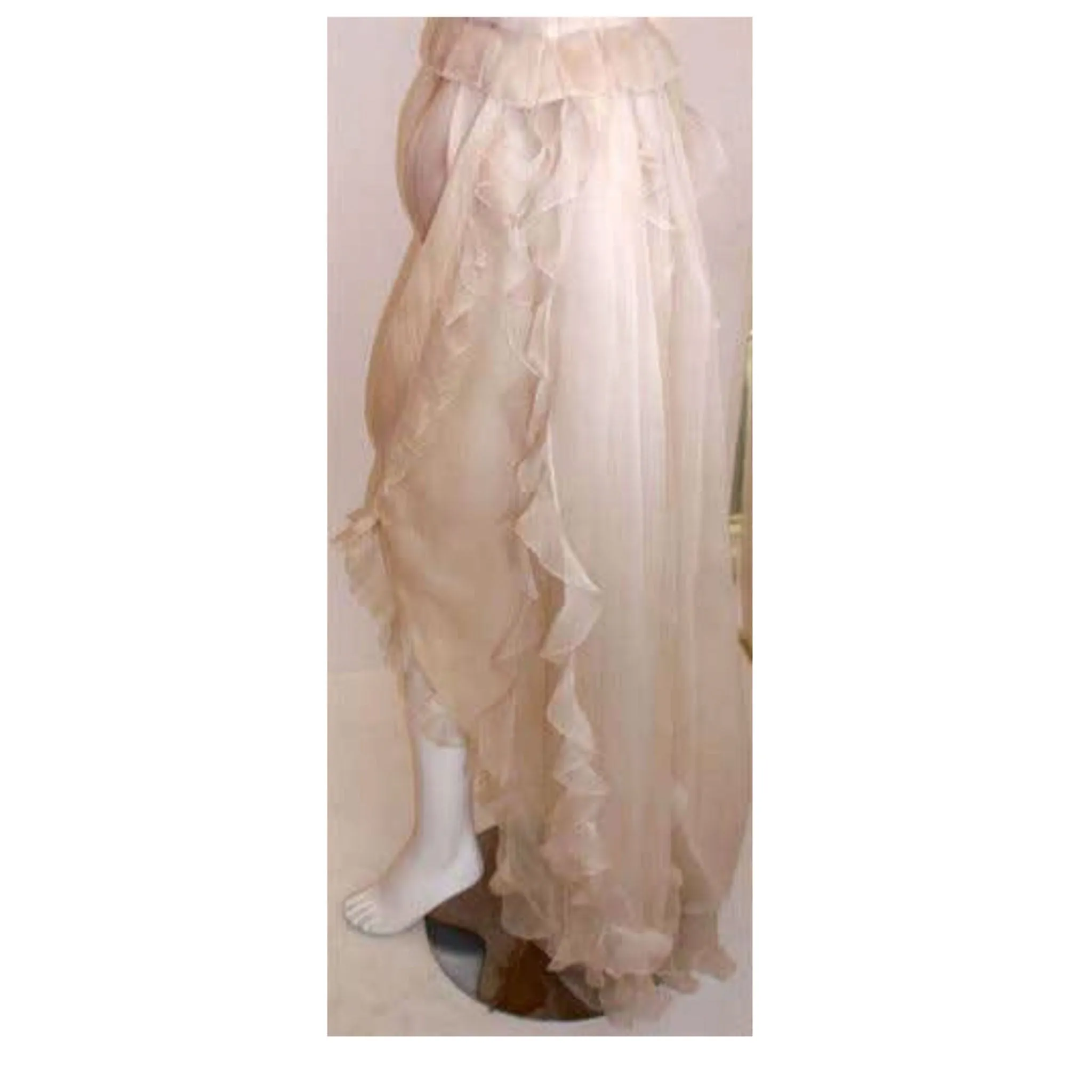 CHRISTIAN DIOR 1988 Cream Silk Gown Ensemble, Betsy Bloomingdale