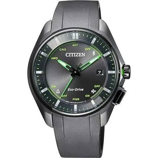 CITIZEN ECO DRIVE BLUETOOTH SUPER TITANIUM BLACK MEN WATCH BZ4005-03E