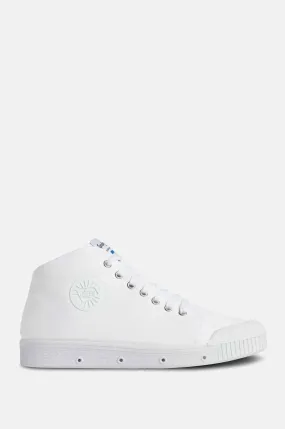 Classic B2 Mid Top White Canvas Sneakers