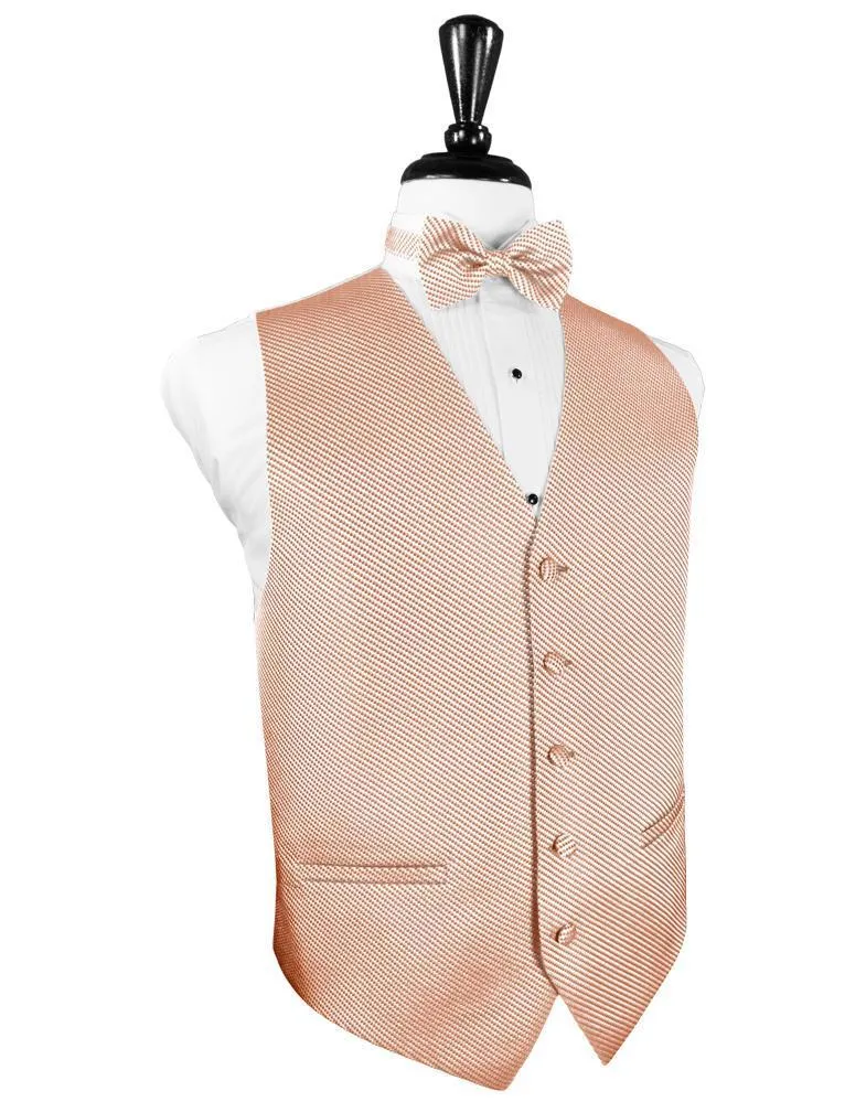 Coral Venetian Tuxedo Vest