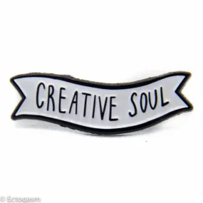 Creative Soul Black and White Pin