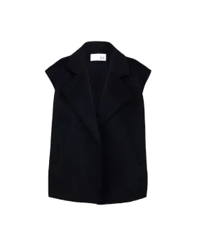 Double Cashmere Biker Gilet