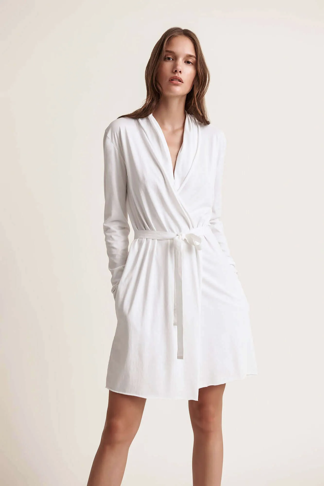 Double Layer Wrap Robe