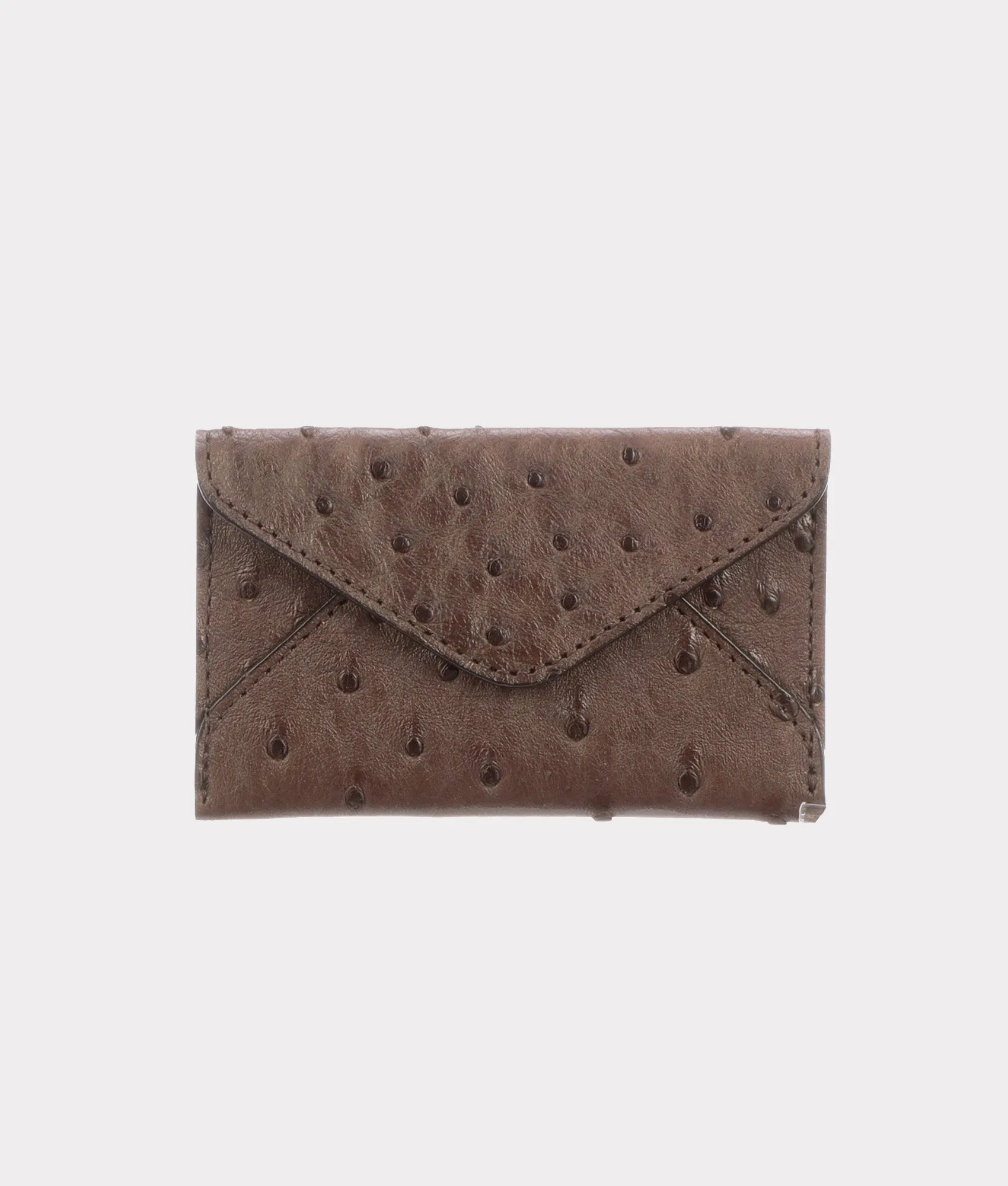 Envelope Card Case – Ostrich :: Sienna