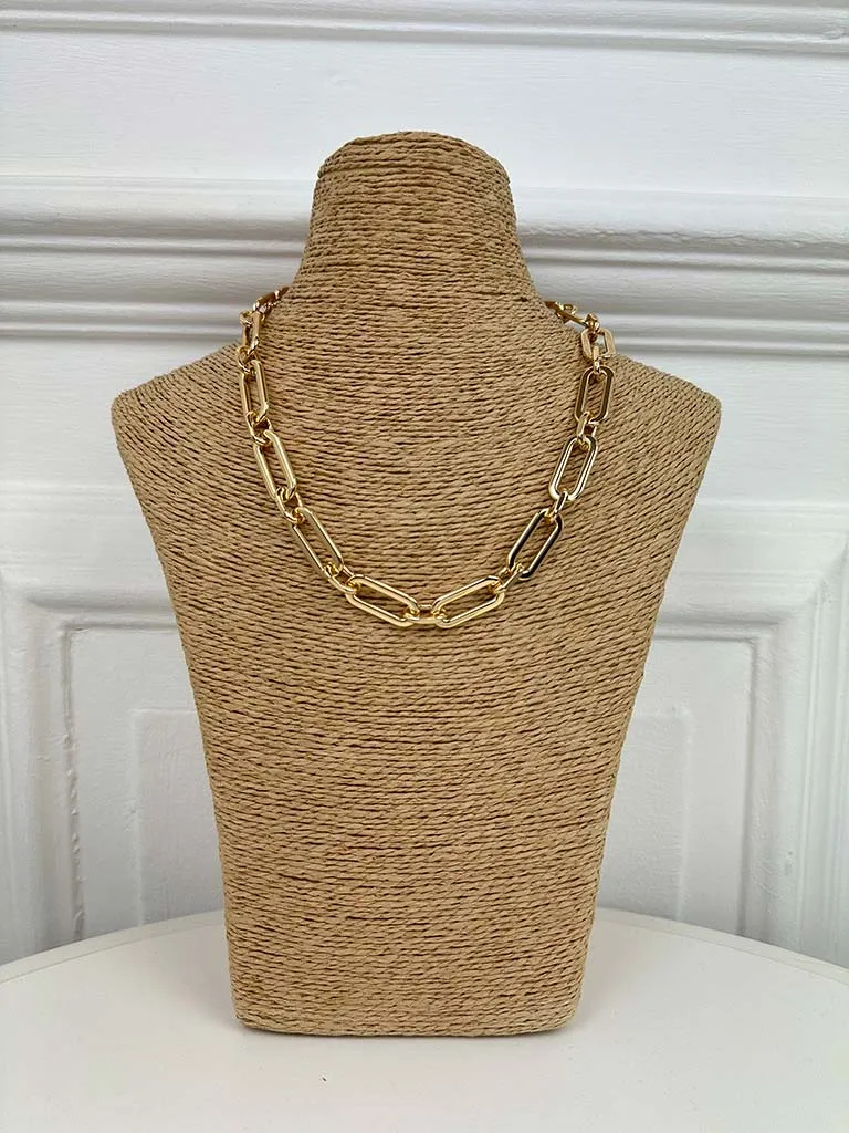 Envy Chunky Chain Link Necklace - Gold