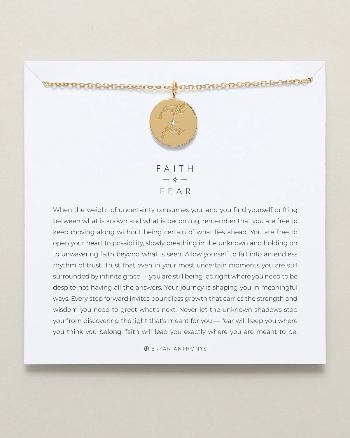 Faith Over Fear Necklace