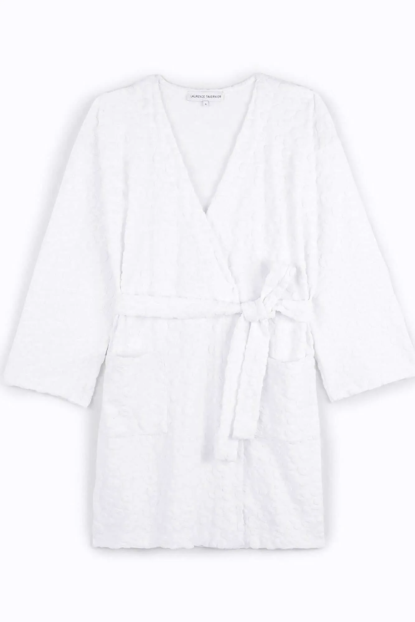 Fauve Short Robe in White