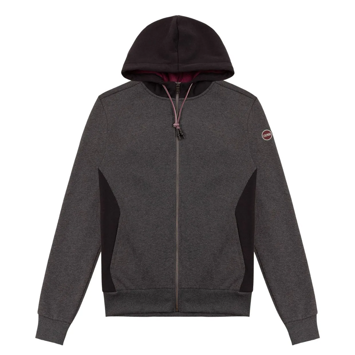 Felpa Colmar Bicolore Full Zip Grigio Antracite / Nero