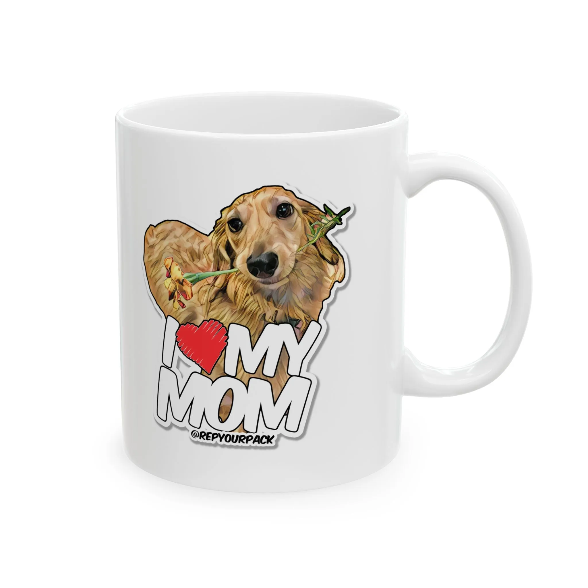 Frankie Long Boy Mom Ceramic Mug, 11oz